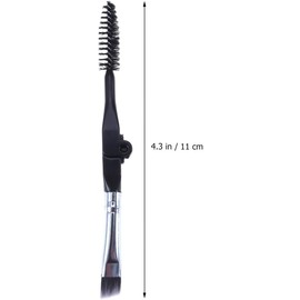 10 Piezas Cepillo Plegable Doble, Maquillaje Portátil Negro