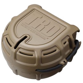 Atwood Rope MFG Tactical 550 Paracord Parachute Cord Rope Dispenser 50ft Spool TRD | Cutting Blade, Belt Clip, Cord Grip, View Port, Integrated Ruler (FDE)