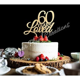 Decoración para tartas de 60 años