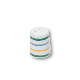 GMUNDNER KERAMIK Salt Shaker Smooth Diameter 4.8 cm Colourful Flamed Tableware Handmade in Austria