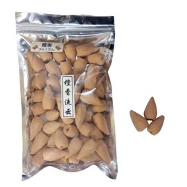Backflow Incense Cone, Sandalwood, 2.8 oz (80 g), Backflow Incense, Sandalwood, Cone, Stylish, Healing, Purification, Feng Shui, Good Luck, Meditation, Bedroom, Living Room, Salon Decor