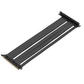 LINKUP {40 cm) PCIE 3.0 16x Shielded Extreme High-Speed Riser Cable Port Extension PCIE Card┃Black┃Right Angle┃3.0 Gen3 Compatible