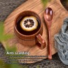 Wooden Beer Mug with Handle 300ml Prevent Scald Carved Drinkware
