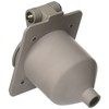Hubbell Wiring Systems HBL61CM65 Nylon Compact Weatherproof Panel Mount Outlet