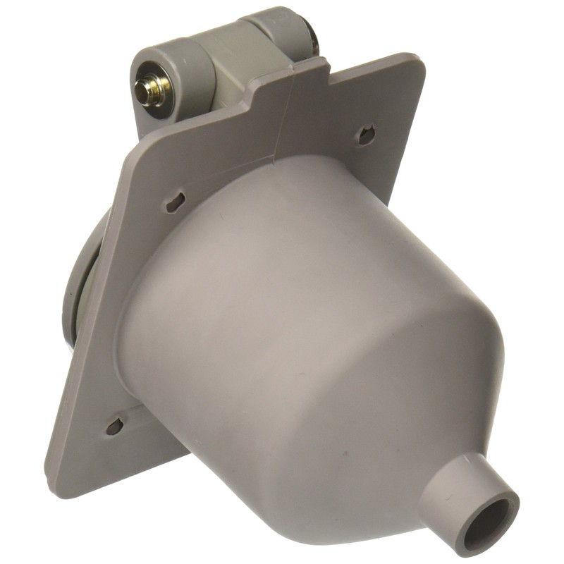 Hubbell Wiring Systems HBL61CM65 Nylon Compact Weatherproof Panel Mount Outlet