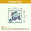 Love Like Jesus Embroidered Patch Religious Christian Embroidery Patches Scripture