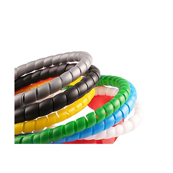 Powertool 2m 8mm Spiral Cable Tidy Kit for TV Computer