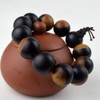 vv8oo Bracelet Ebony Wood 20mm Beads Yin Yang Feng Shui