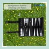 Relaxdays Backgammon Travel Game Roll Up with Accessories Playing Field