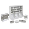 Storage Station 8 Cubby 3 Bin Organizing Unit with Reversible