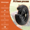 ASDFGHT 13" Flat Free Wheels for Gorilla Cart, Wheelbarrow, Garden