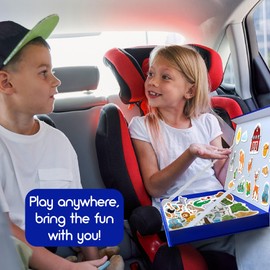 MAGDUM Fridge Magnets for Toddlers - Big Animal Magnetic Book - 75 Animal Magnets - Kids Magnets for Fridge - Refrigerator Magnets for Kids - Educational Magnets for Kids - Toy Gift for Boys or Girls