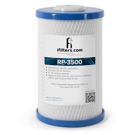 iFilters RP-3500 Carbon Block Drinking Water Filter Replacement Cartridge, 1000 GPD - 0.5 Micron | 100% Compatible Fit with Frescapure 3500 WF0451 | Reduces Lead, Cysts, Sediment, VOCs, Chlorine