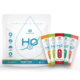 Cellutrex H2O Variety Pack Zero Sugar Hydration Packets, Additive-Free Electrolyte Drink Mix for Workouts, Fasting & More, Non-GMO, Easy Open Electrolytes Powder Packets No Sugar, 20 Sticks