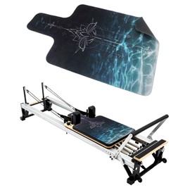 Non-Slip Pilates Reformer Mat Cover, 39 x 23” Pilates Towel Mat, Dark Green