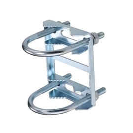 Sactulaz Antenna Mast Pipe Mount Works with Starlink Pipe Adapter Pole Mounting kit Connect Pipes to Poles Adapter,Heavy Duty Universal Antenna/Weather/WiFi Roof Pole Mount V-Clamp Bracket