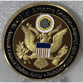 * United States Army 101st Airborne Division Screaming Eagle Challenge Coin