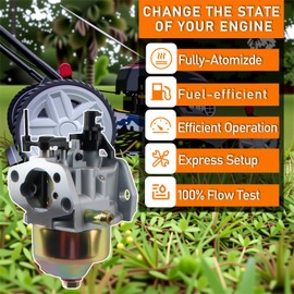Carburetor Kit Compatible with Craftsman M105 21" Push Model 11A-A2SD791 Lawn Mower Replacement