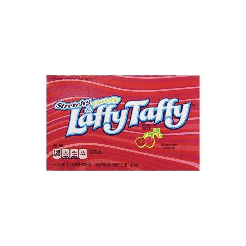 Wonka Stretchy & Tangy Laffy Taffy, Cherry Cereza, 1,5 onças