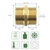 SHYNE Premium 1/2 Inch Double Nipple Male Thread on Both