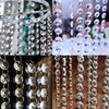 10pcs Octagonal Bead Curtain Crystal Pearl Noren Decoration DIY Door/Entryway/Window/Wedding/Party(10x1M,