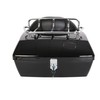 EGO Bike Black Motorcycle Luggage Trunk Compatible with Harley Honda