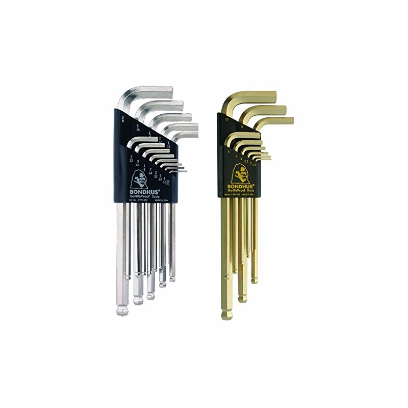 Bondhus 20399 Ball End L-Wrench Double Pack with BriteGuard and
