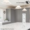 Citystores® CA 4 Hole Tea Towel Holder White Wall-mounted Towel
