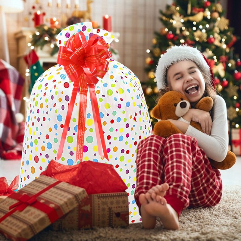Large Plastic Gift Bag for Presents, 56× 36 inches Jumbo