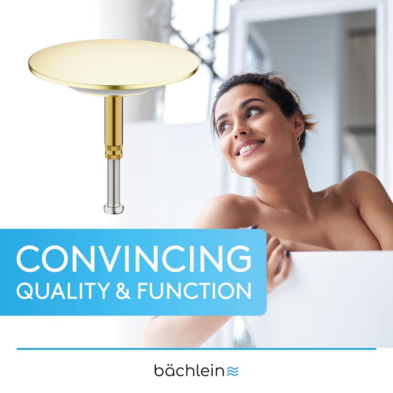 Bächlein Universal Bath Plug - Drain Plug [Gold] - incl.