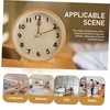 Ipetboom 1Set Decorative Desktop Clock Simple Style Silent Clock Elegant