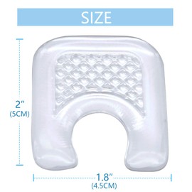 Sumifun Gel Callus Pads, 10 Pcs of Callus Protectors with U-Shaped and Waterproof Designed, Pain Relief from Rubbing, Blister, Reusable Callus Cushions