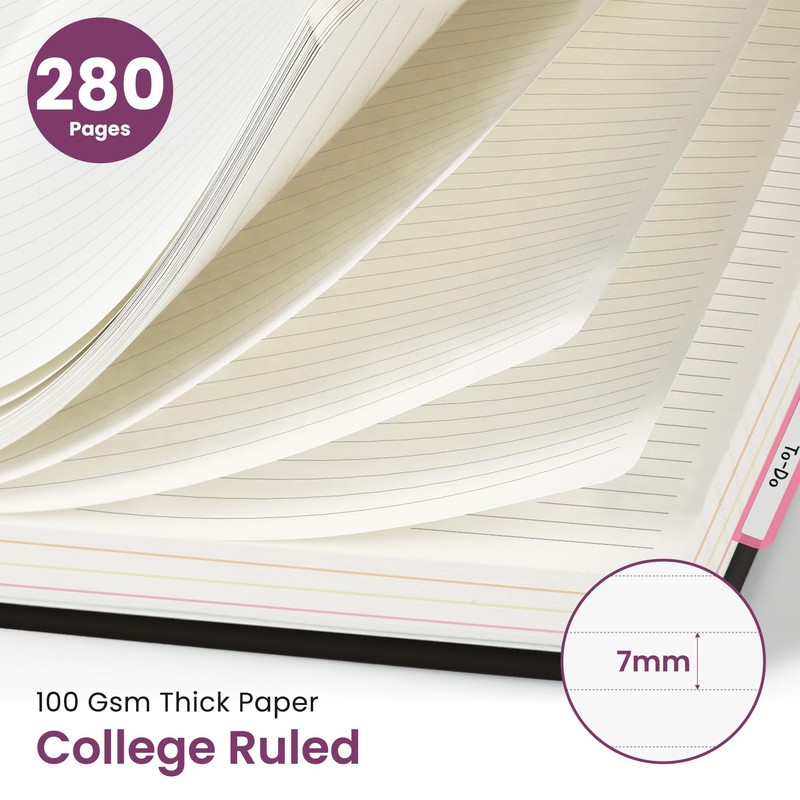 Large Spiral Lined Notebooks for Work with Removable Dividers &