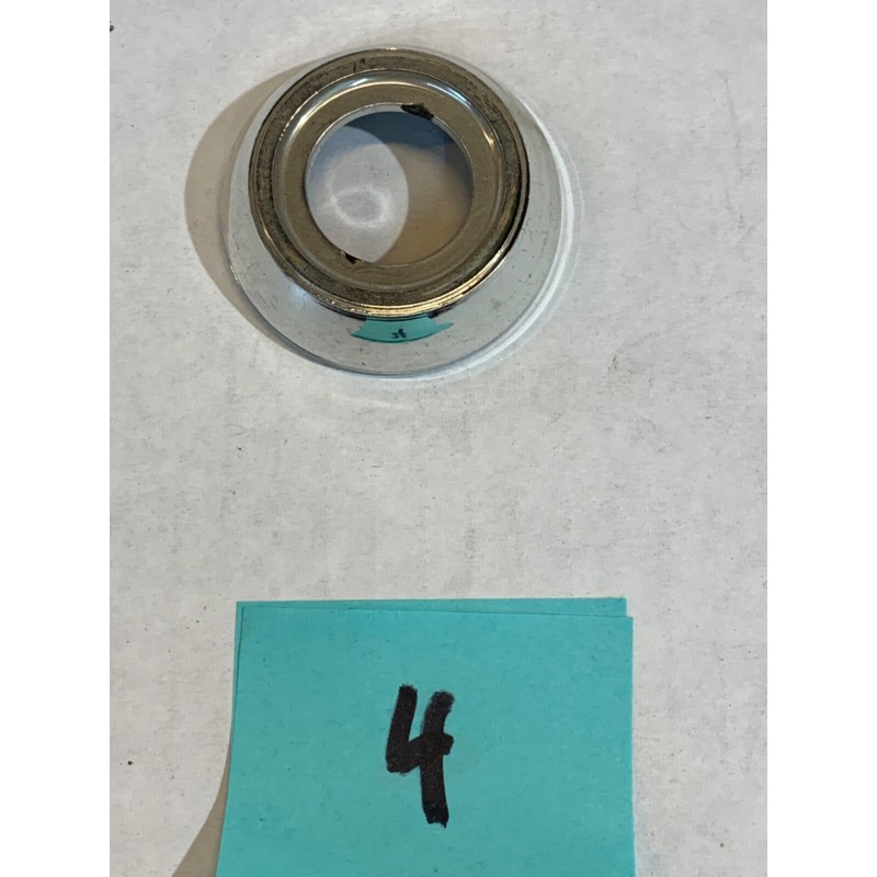 Fiat silver plastic window winder estucheon- (rosette) part # 4266546