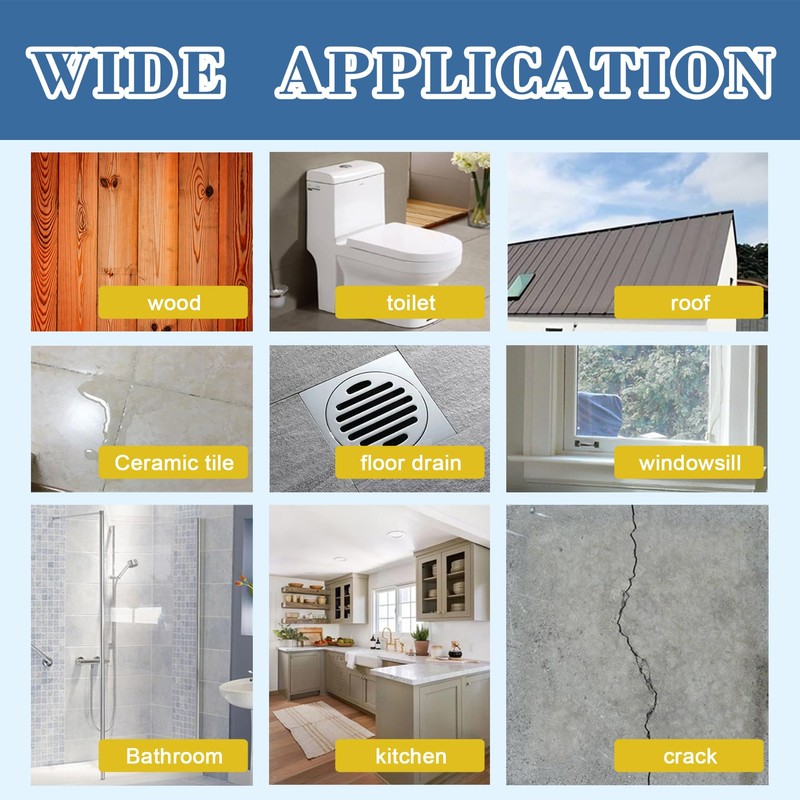 Waterproof Glue,Invisible Agent,Strong Waterproof Transparent Sealant,for Bathroom, Kitchen, Garden, Roofs,