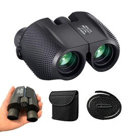 Yotsuba Compact Binoculars, Foldable Waterproof BAK-4 Binoculars 10 x 25 Prism Hunts Birding Telescope Scope Light for Hunting, Bird Watching, Hiking, Camping and Concert