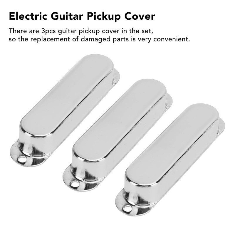 3Pcs Electric Guitar Single Coil Pickup Cover Copper Instrument Accessory