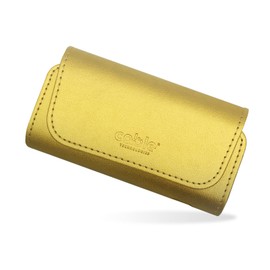 Cable Technologies Luxury Collection Premium PU Leather Case for IQOS ILUMA/ 3/3 Duo/2.4 Plus Canvas and PU Leather Organizer Protective Case / Pouch Accessories (Gold Luxury)