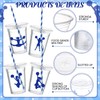 Yungyan 50 Sets Cheerleading Plastic Cups with Lids and Straws,