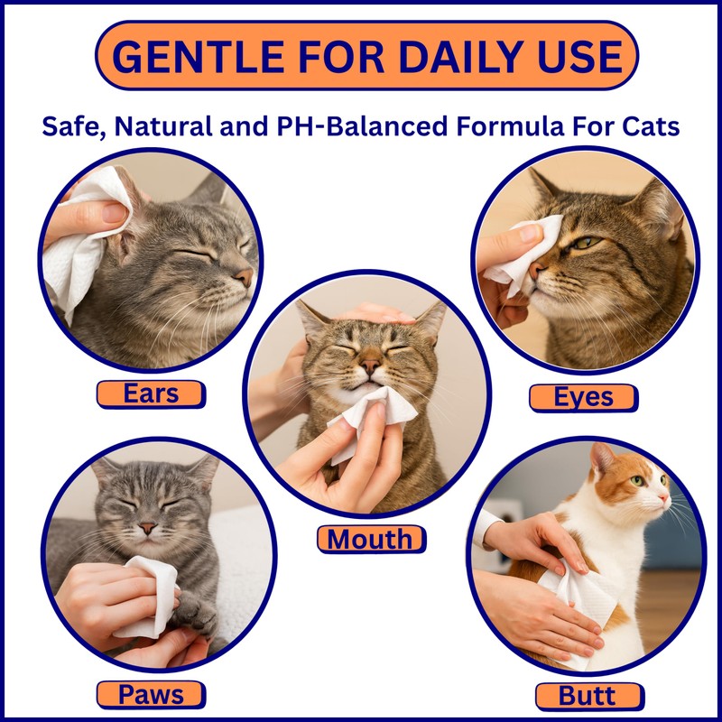 Aurora Pet Wipes – 100% Natural, Plant-Based Hypoallergenic Grooming Wipes
