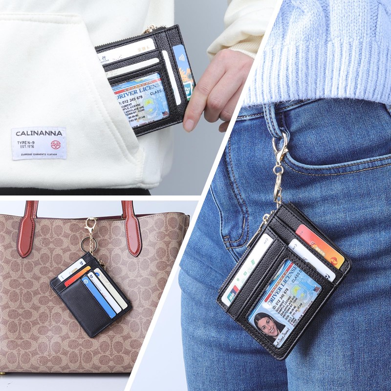 Teskyer Slim Wallet for Women, RFID Blocking Credit Card Holder