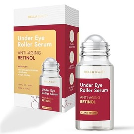 BELLA BEAUTY Eye Roller Serum with Retinol & Vitamin B5- 1.69 Fl Oz./50ml