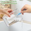 Waschpulver Aufbewahrungsbox Luftdichter Waschmittelspender 1100ml Waschmittelbox mit Messbecher Waschpulver Behälter