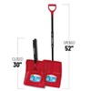 Garant 13.9" Poly Blade Snow Shovel, with Foldable Steel Handle