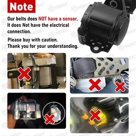 MGT® 3-Point Retractable Adjustable Car Seat Safety Belt For Ford F-150 1998-2019