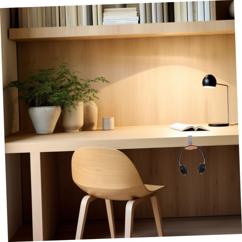 LABRIMP Wooden Headphone Stand Hanger Sturdy Solid Wood Earphone Holder