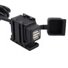 eSynic Motorcycle USB Charger Double Socket 2.1A/1.0A Universal USB Power