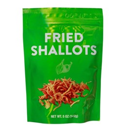Fried Vegan Shallots, Snacking Crunchy Food Treat 5oz/142g – (Pack of 1)