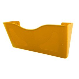 Deflecto Yellow Landscape A4 Wall Mounted Document Holders - A4 Sign Holder - A4 Leaflet Holder Wall Mounted Letter Rack Leaflet Display Stands A4 Poster Holder A4 Menu Holders