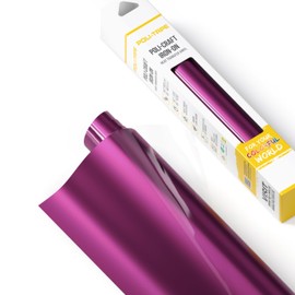 Poli-flex® Turbo® Heat Transfer Vinyl for Textiles, Iron-On, Flexible Plotter Film, for DIY Tops, Bright Pink Matt, 30.5 x 122 cm